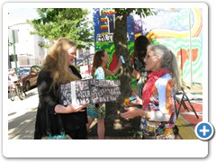 Rebecca Hoffberger, AVAM Founder and Director and Dr. Zohara Hieronimus.