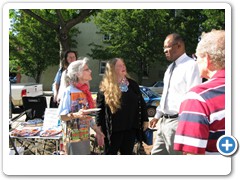 Zohara, Rebecca Hoffberger and Baltimore City Councilman Carl Stokes.