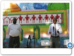 Baltimore City Councilman Carl Stokes giving his remarks at the Park dedication ceremony.
