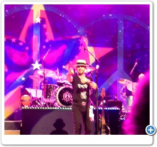 Ringo Starr pointing at Dr. Bob realizing the hat is from him.